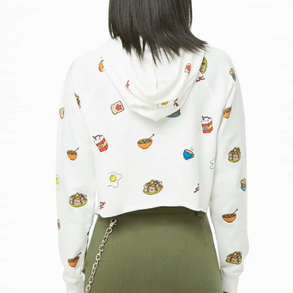 Breakfast Graphic Hoodie NWT - Picture 3 of 3